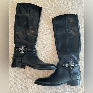 New… TORY BURCH Riding boots in black size 7.5